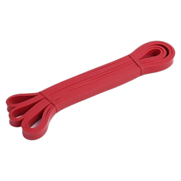 Banda elastica dura rosie din latex 208 cm, intensitate 7-16 kg pentru fitness